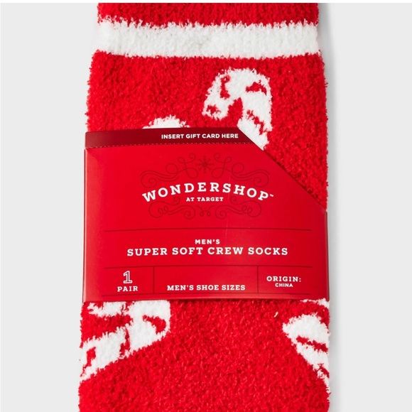 Men's Wondershop Cozy Crew Socks with Gift Card Insert - Picture 3 of 6